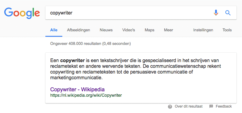 google copywriter