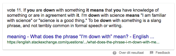 De betekenis van 'Are you down' 