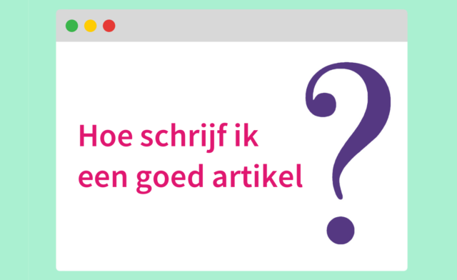 Artikel schrijven