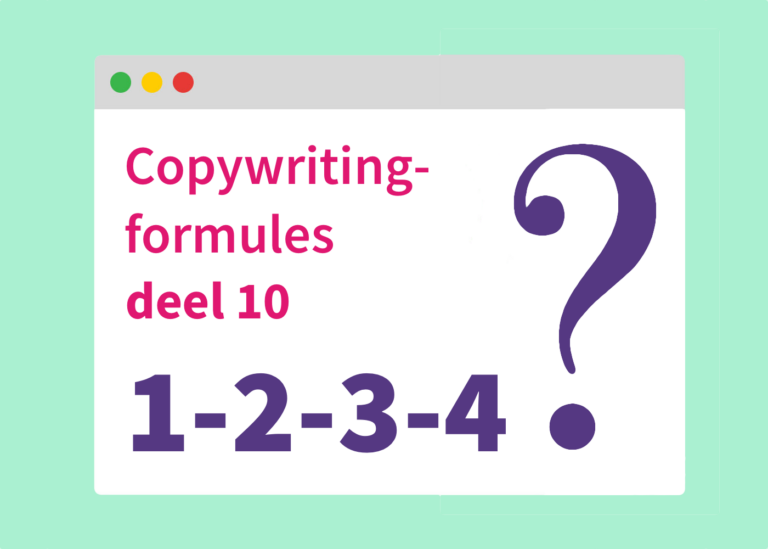 Copywriting-formules deel 10: 1-2-3-4